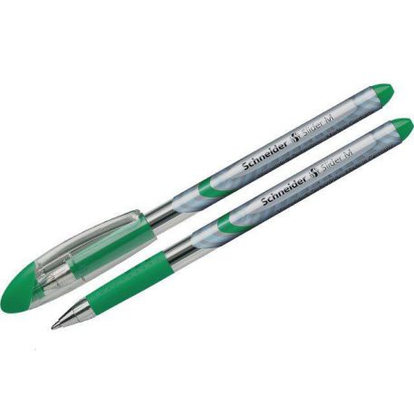 Ручка масляна 0,7мм Schneider Slider Basic M, зелена