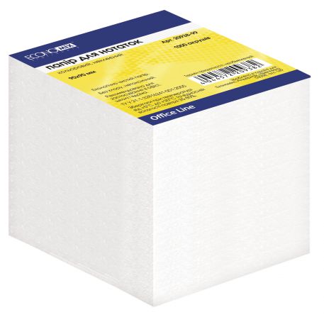 Блок паперу для нотаток Economix, 1000арк., білий