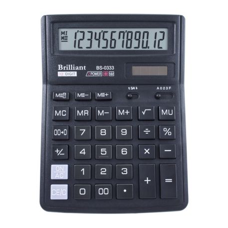 Калькулятор Brilliant BS-0333, 12 розрядів