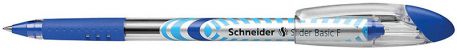 Ручка масляна 0,5мм Schneider Slider Basic F, синя