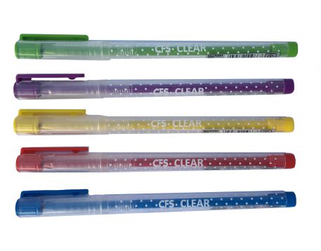 Ручка кулькова 0,7мм, CFS Clear, синя