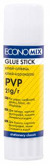 Клей - карандаш, Economix PVP 21г