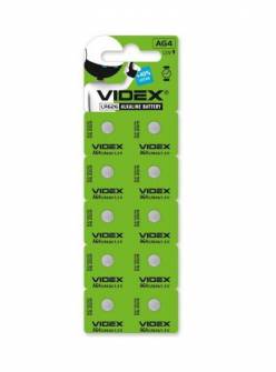 Батарейка Videx AG4 Alkaline LR26