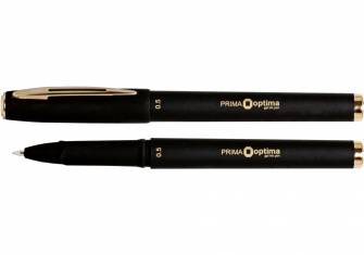 Ручка гелева 0.5 мм Optima Prima, чорна