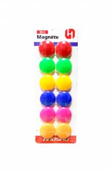 Набір  кольорових  магнітів 12 шт.